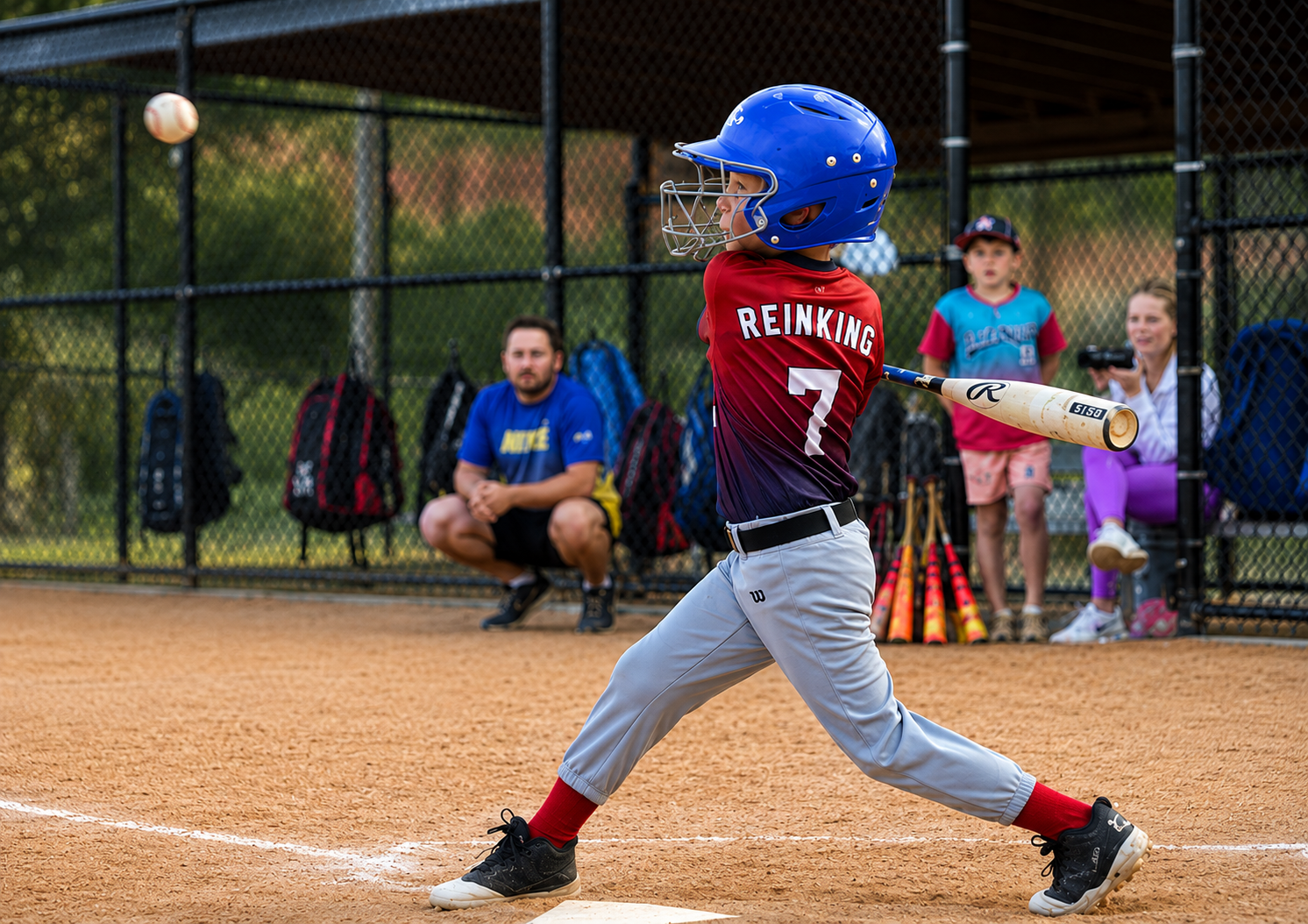 SRA baseball player batting