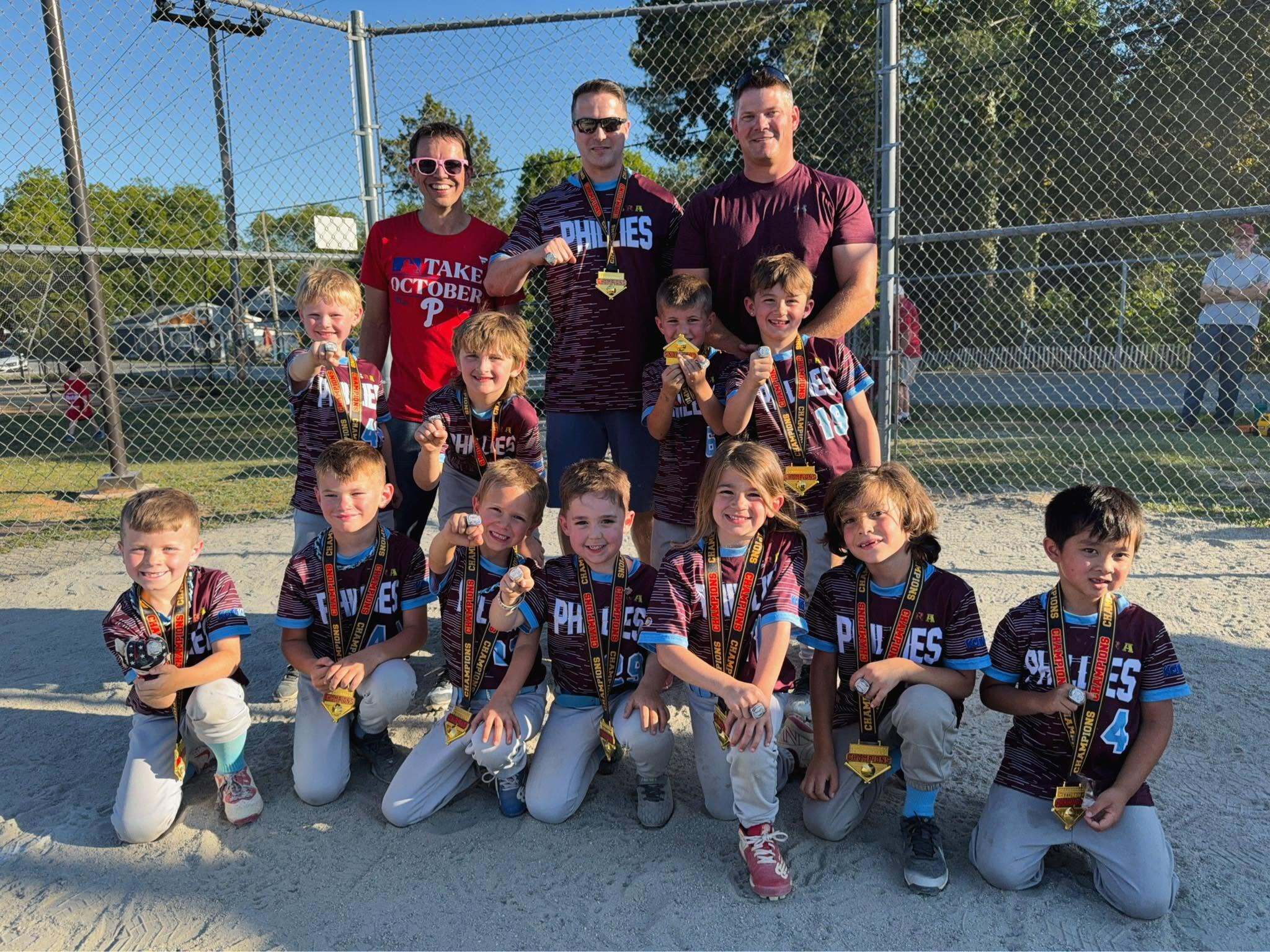 SRA youth baseball team