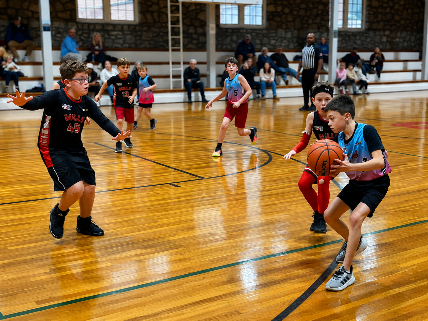SRA youth basketball game