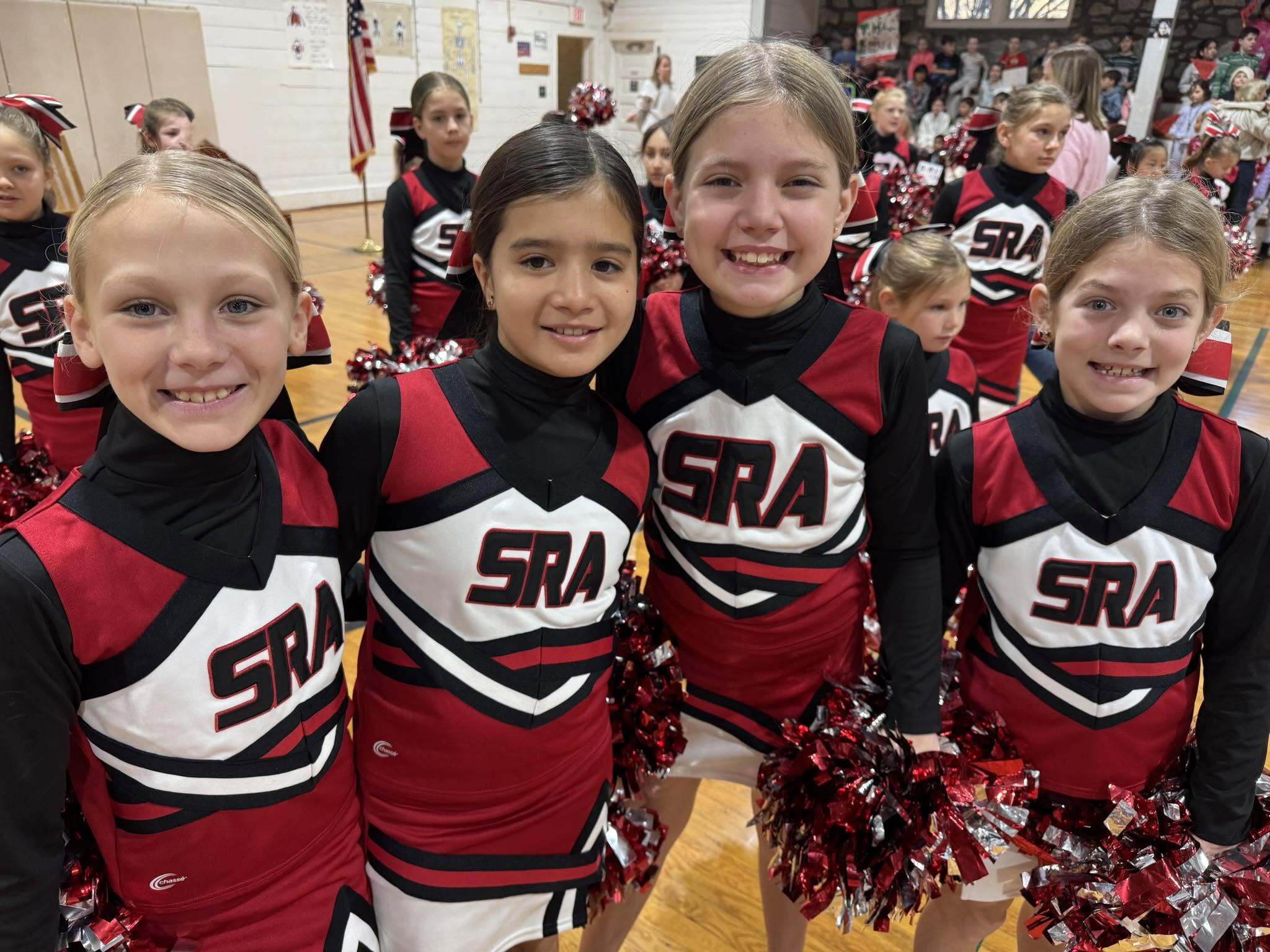 SRA cheerleaders