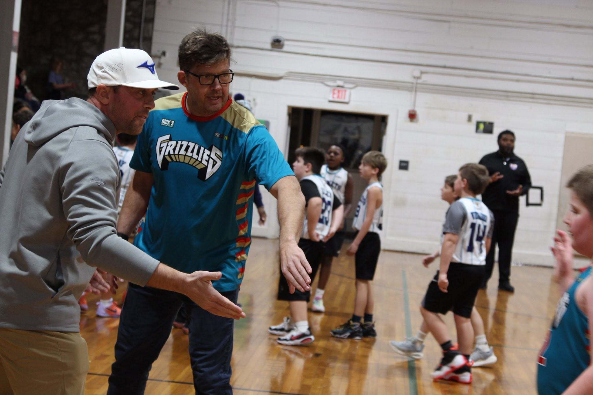 SRA coaches working with youth athletes